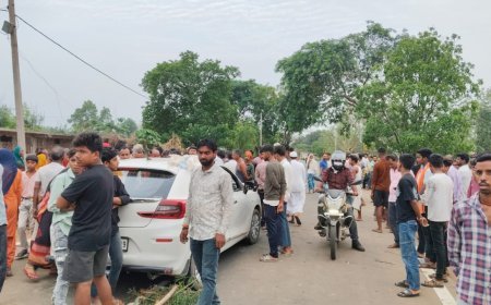 मेराल डंडई की मुख्य पथ पर ,कार और बाइक के भिड़ंत में दो की मौत