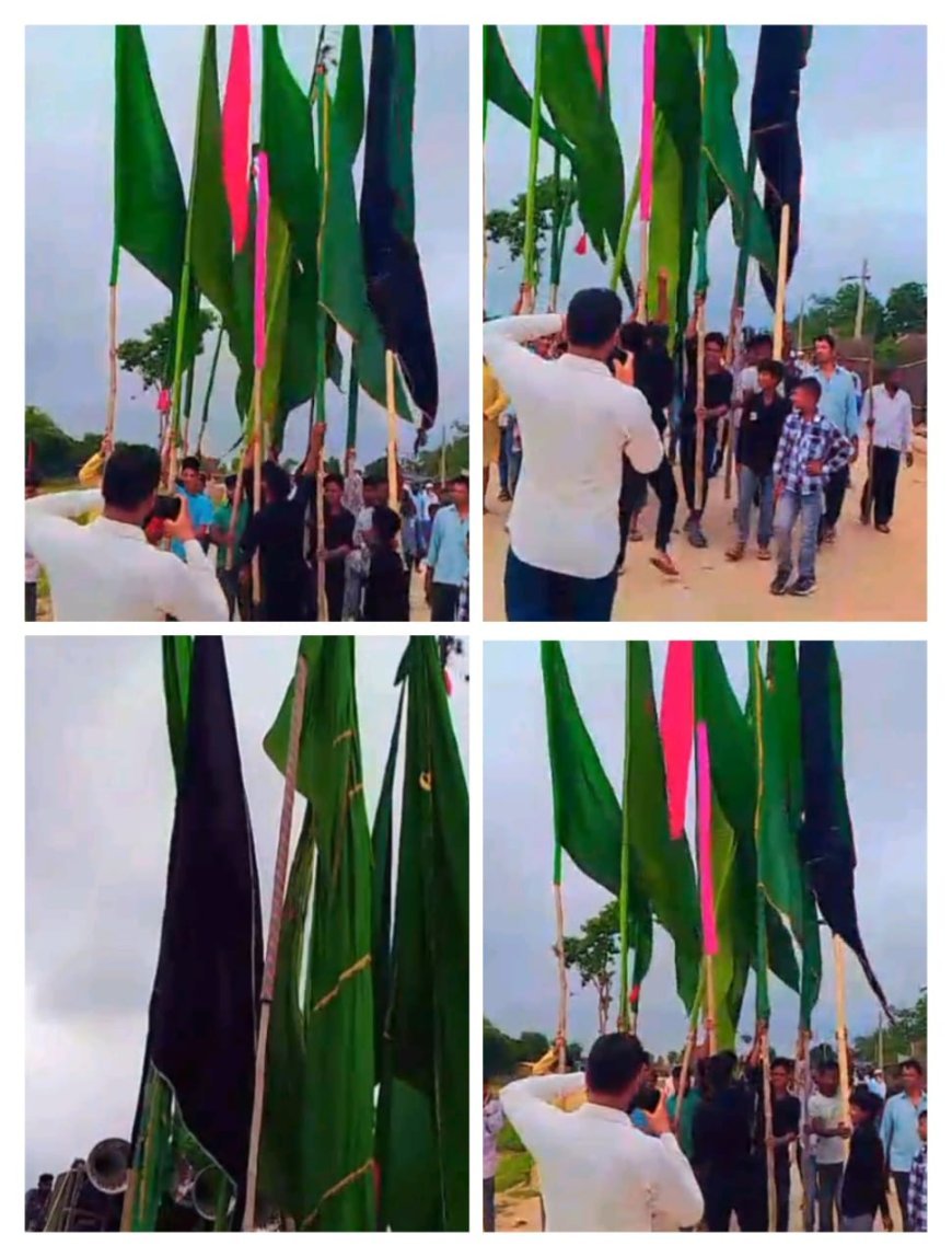 गढ़वा सदर प्रखंड के विभिन्न ग्रामीण इलाकों में मोहर्रम की शांतिपूर्ण एवं सौहार्दपूर्ण तरीके से  जुलूस निकाला गया,