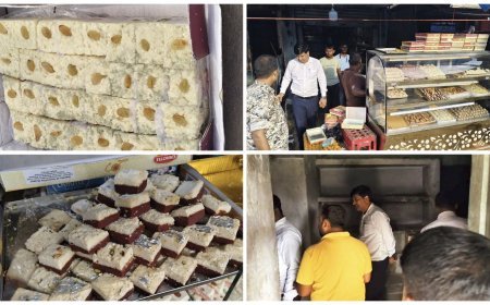 गढ़वा जिले में मिलावटी मिठाई को लेकर एसडीएम की तीसरे दिन भी करवाई जारी