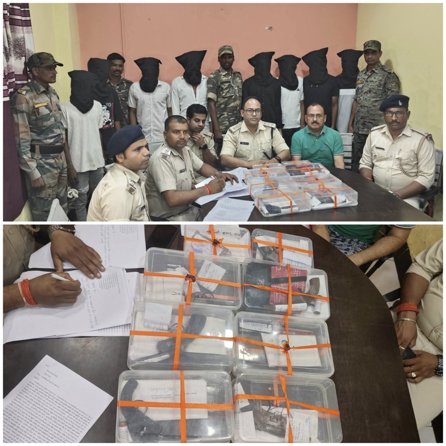 गढ़वा पुलिस को बहुत बड़ी सफलता लुट कांड करने वाला गिरोह को पकड़ कर न्याय हिरासत में भेज दिया