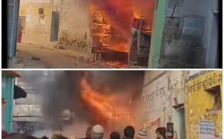 रमना में मकान और दुकान में आग लगने से लाखों की संपत्ति राख,