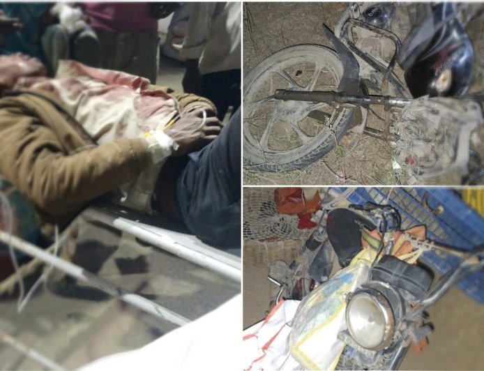 गढ़वा छतरपुर कोरवाडीह मार्ग पर दो बाइक की आमने-सामने की टक्कर,से एक की हालत गंभीर, दूसरा घायल